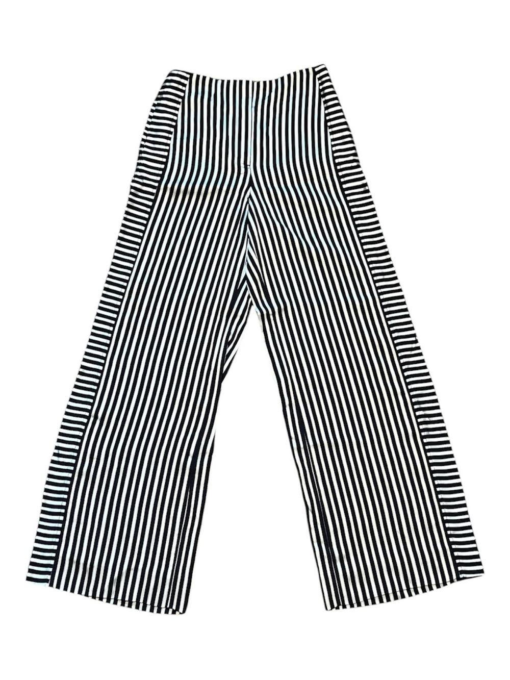 Elizabeth and James Striped Satin Wide Leg Trousers Size 2 - Picture 2 of 9